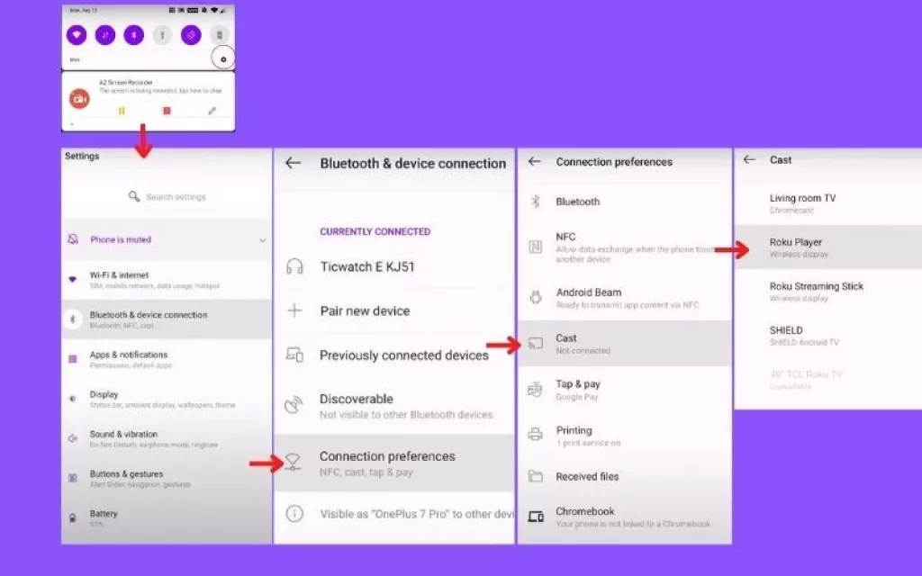 Explaining cast option in Android mobile