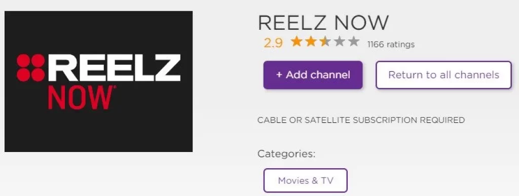 Reelz now channel apps on roku