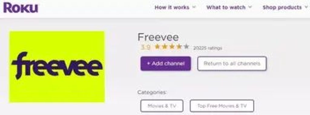 Freevee-app-on-Roku-device