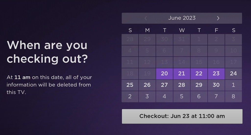 guest mode calender option