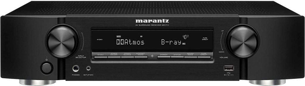 The front side of the AV Receiver Marantz NR1711